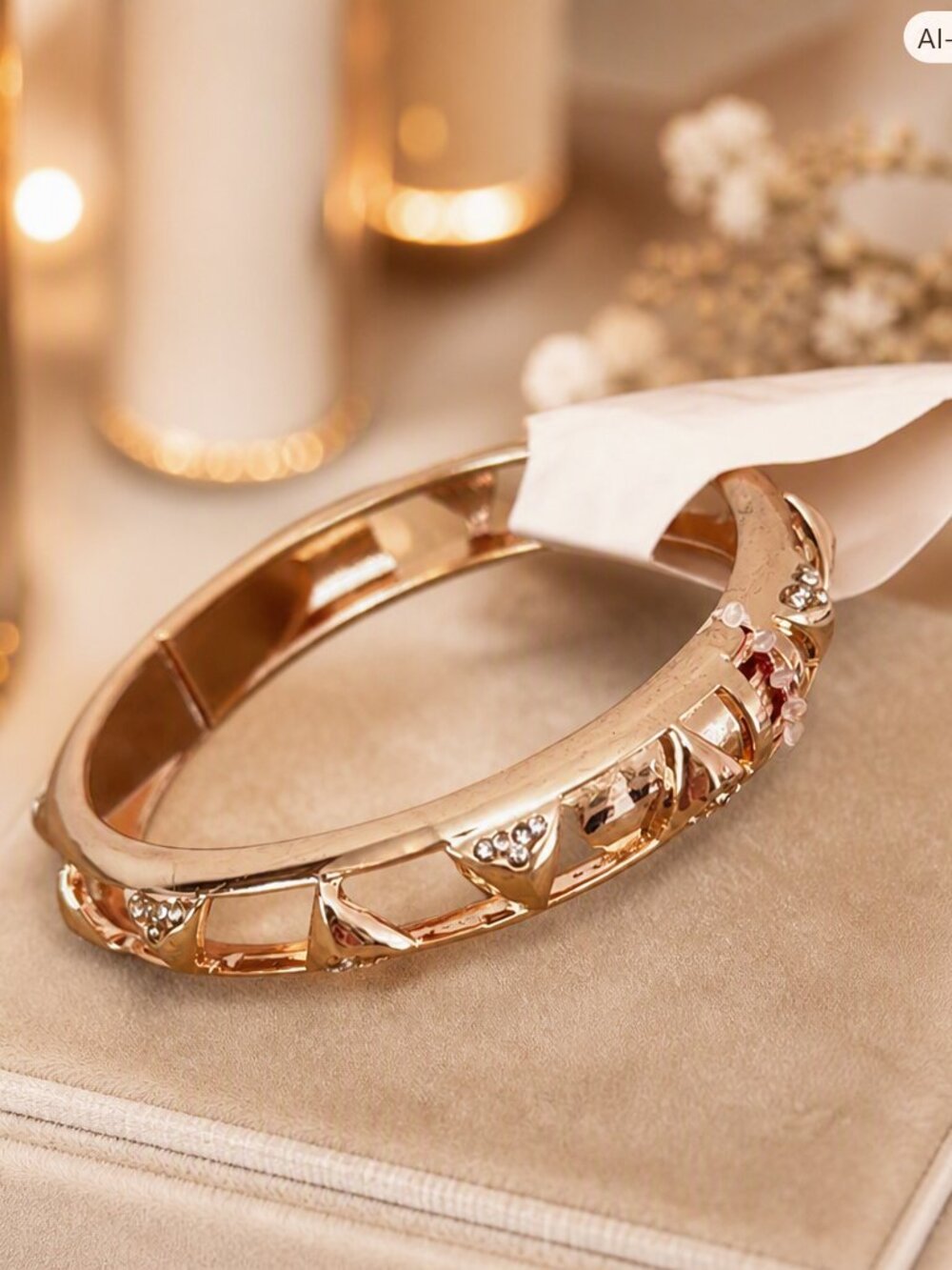 Manluck Gold Bangle Bracelet NWT